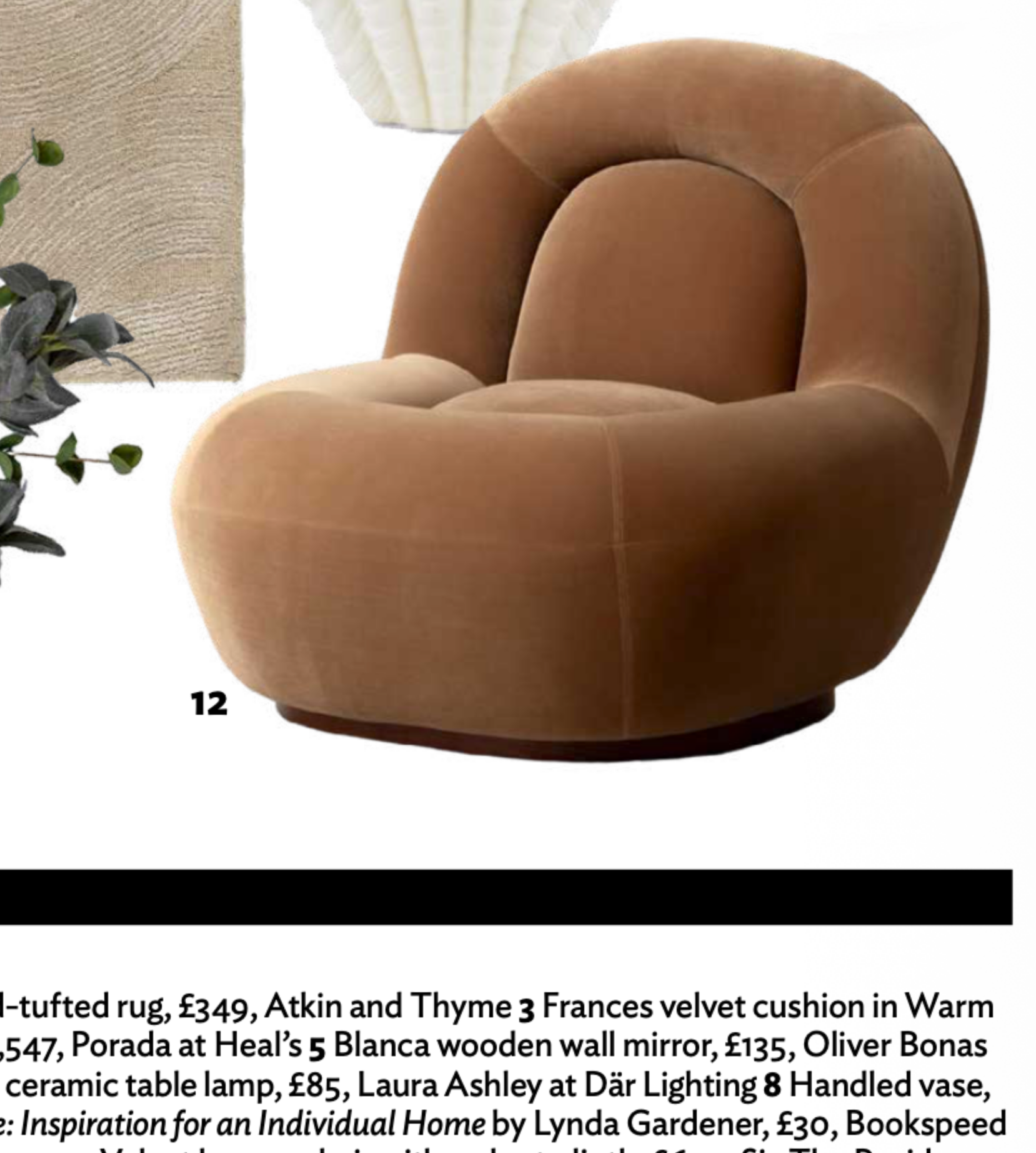 Velvet Lounge Chair
