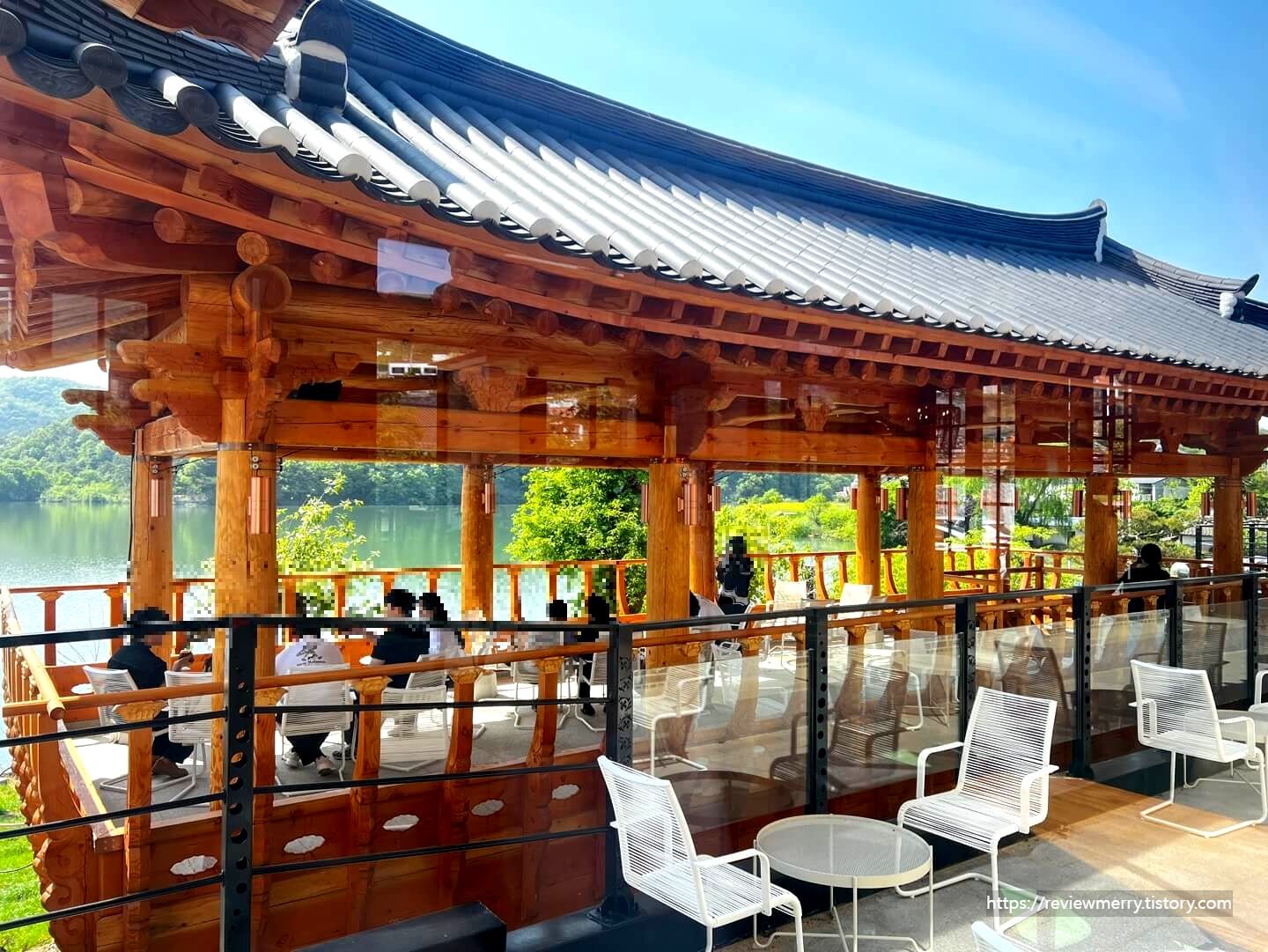 2층에서 본 야외2층