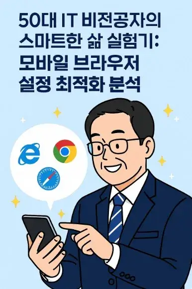 50대 IT 비전공자의 스마트한 삶 실험기: 모바일 브라우저 설정 최적화 분석