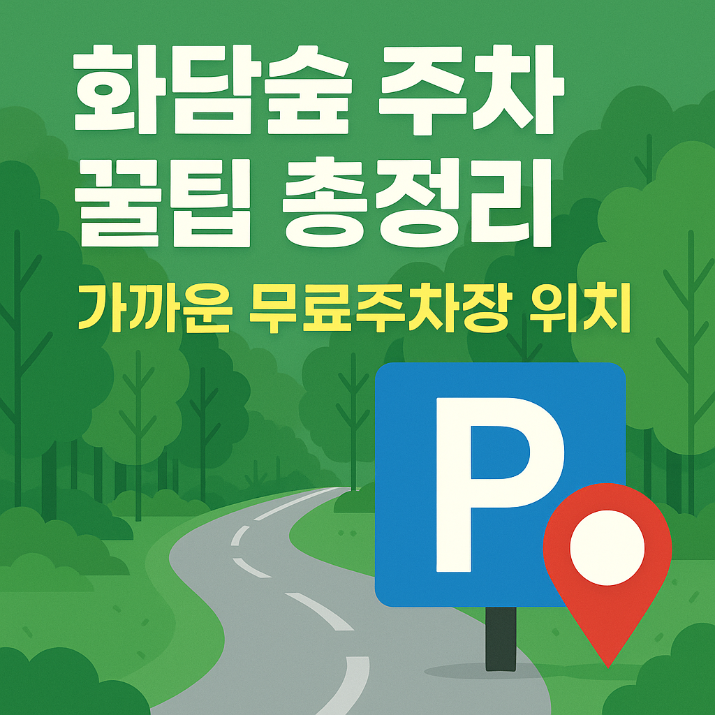 🚗 화담숲 주차 꿀팁 총정리｜가까운 무료주차장 위치