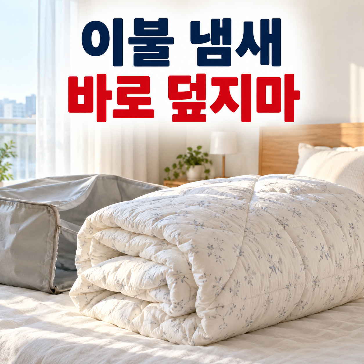 겨울 이불 냄새 확인 대표 이미지
