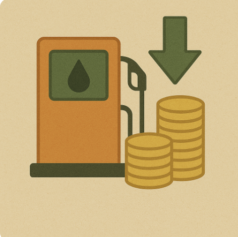 유류세 인하 10월까지 2달 추가 연장에 따른 효과 관련 사진