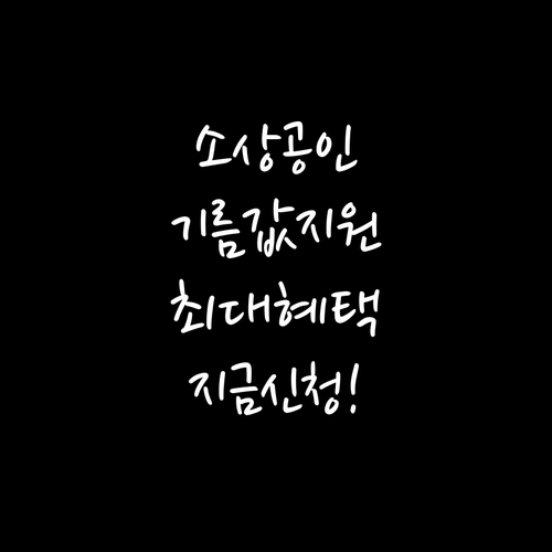 소상공인 경영안정 바우처 차량 연료비..