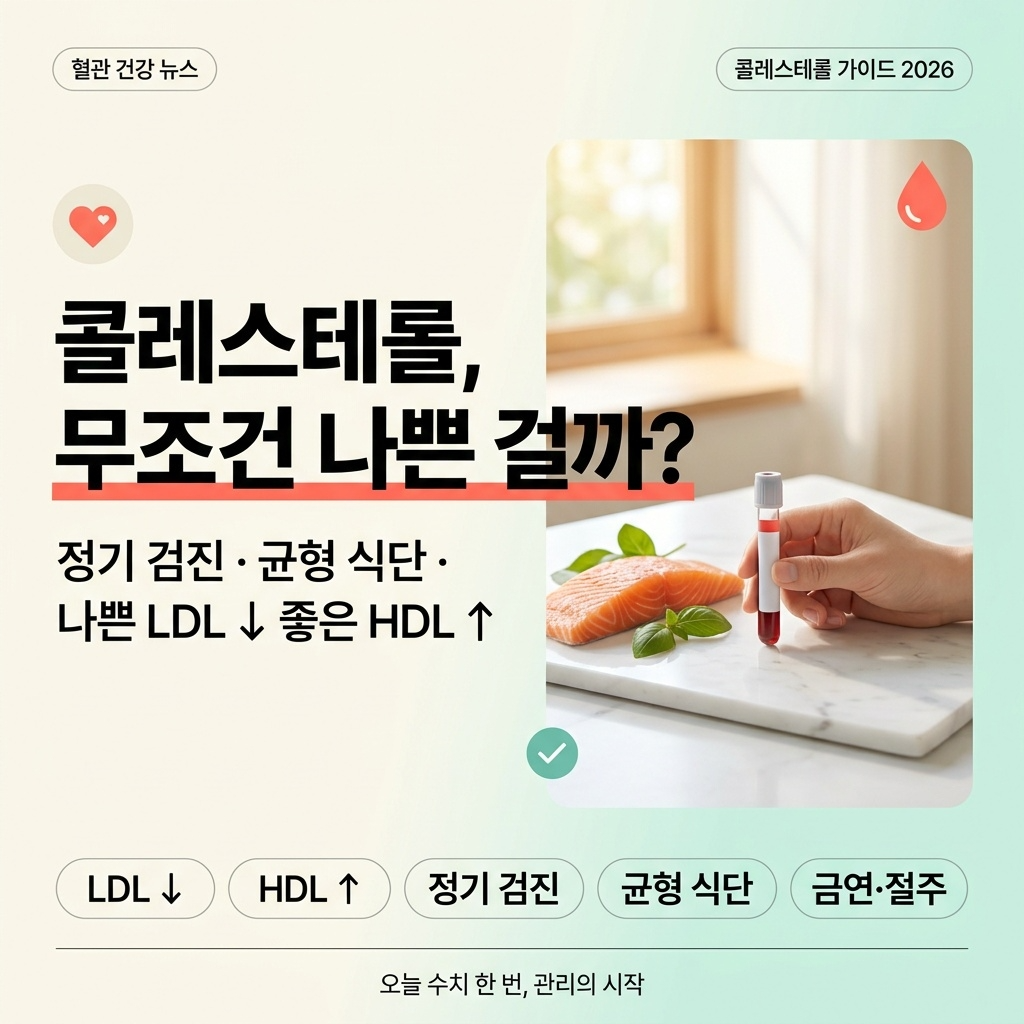 콜레스테롤, 무조건 나쁜 것일까?&hellip;정기 검사와 관리 중요