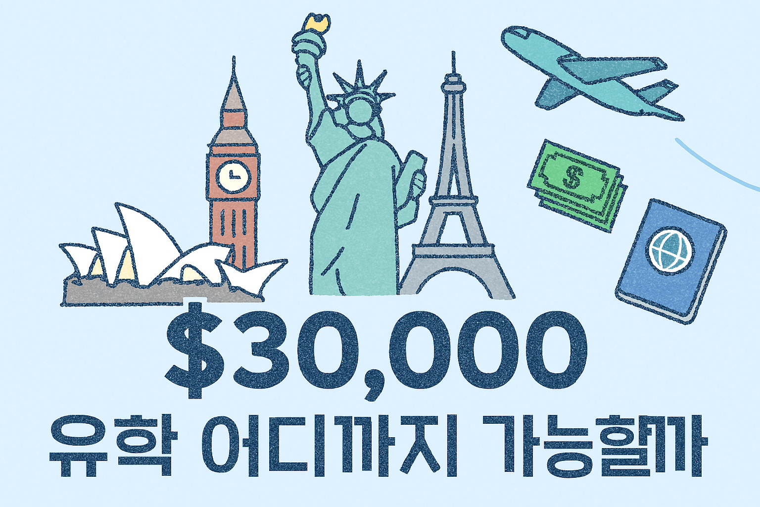 30000$로 유학 어디까지 가능할까