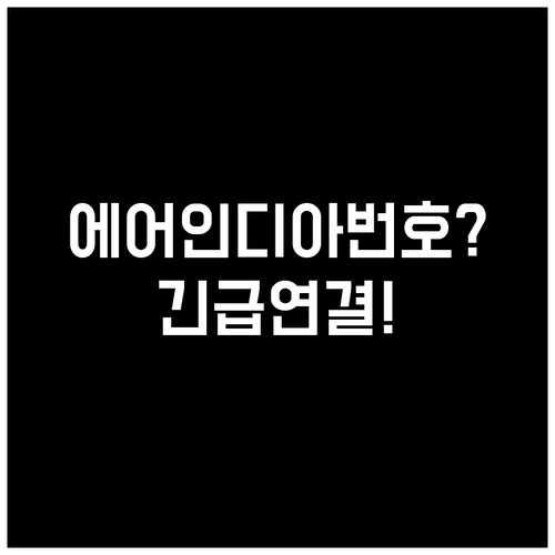 에어인디아 한국 지사 전화번호와 해외..