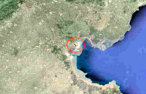 텐진항 폭발 위치