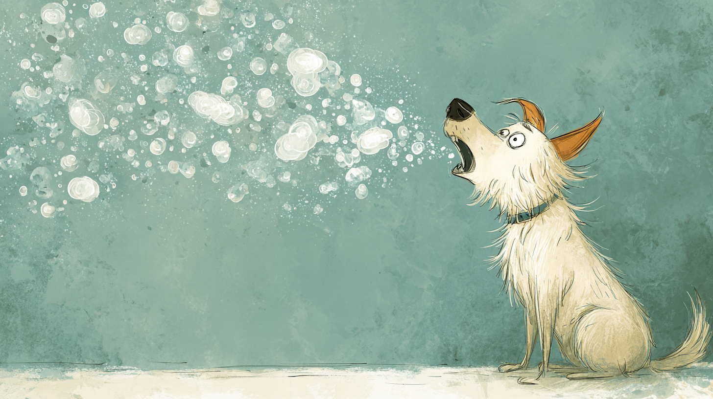 강아지 구토 원인 (노란 구토 vs 흰 거품)