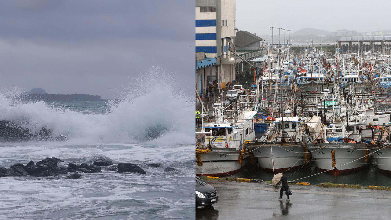 힌남노, 제주도