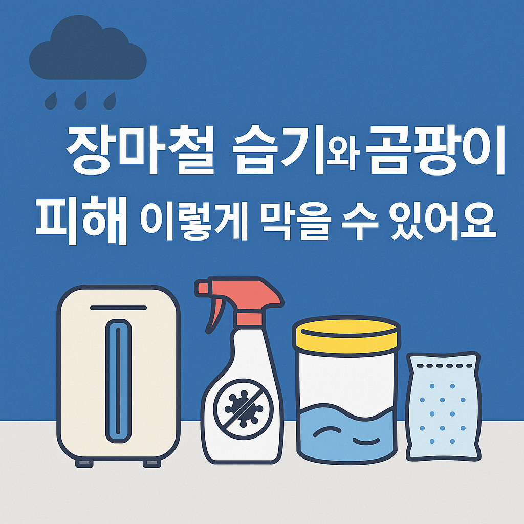 [2025 장마철 대비] 제습기·곰팡이 제거 생활용품 추천 리스트