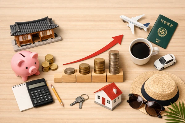 소득 구간을 표현한 그래픽 무드