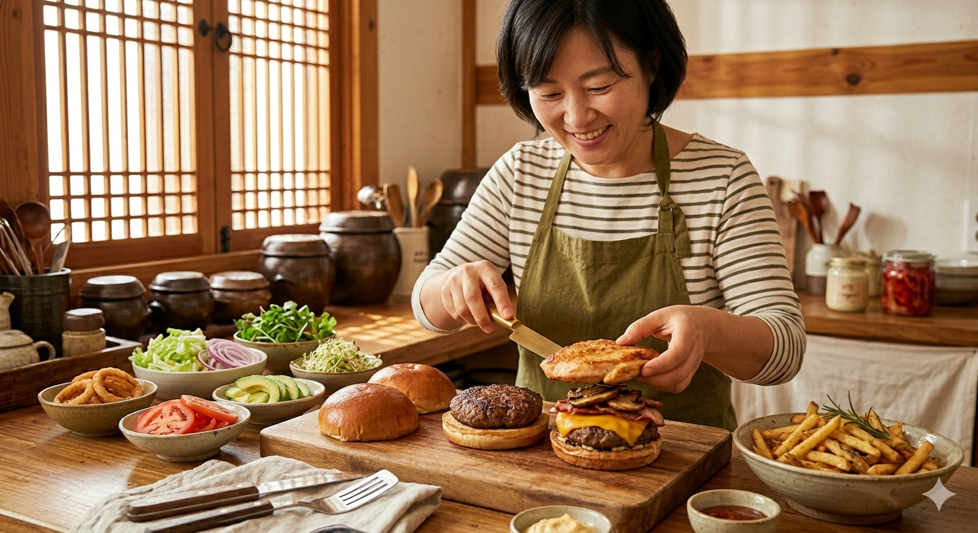 수제햄버거만들기
