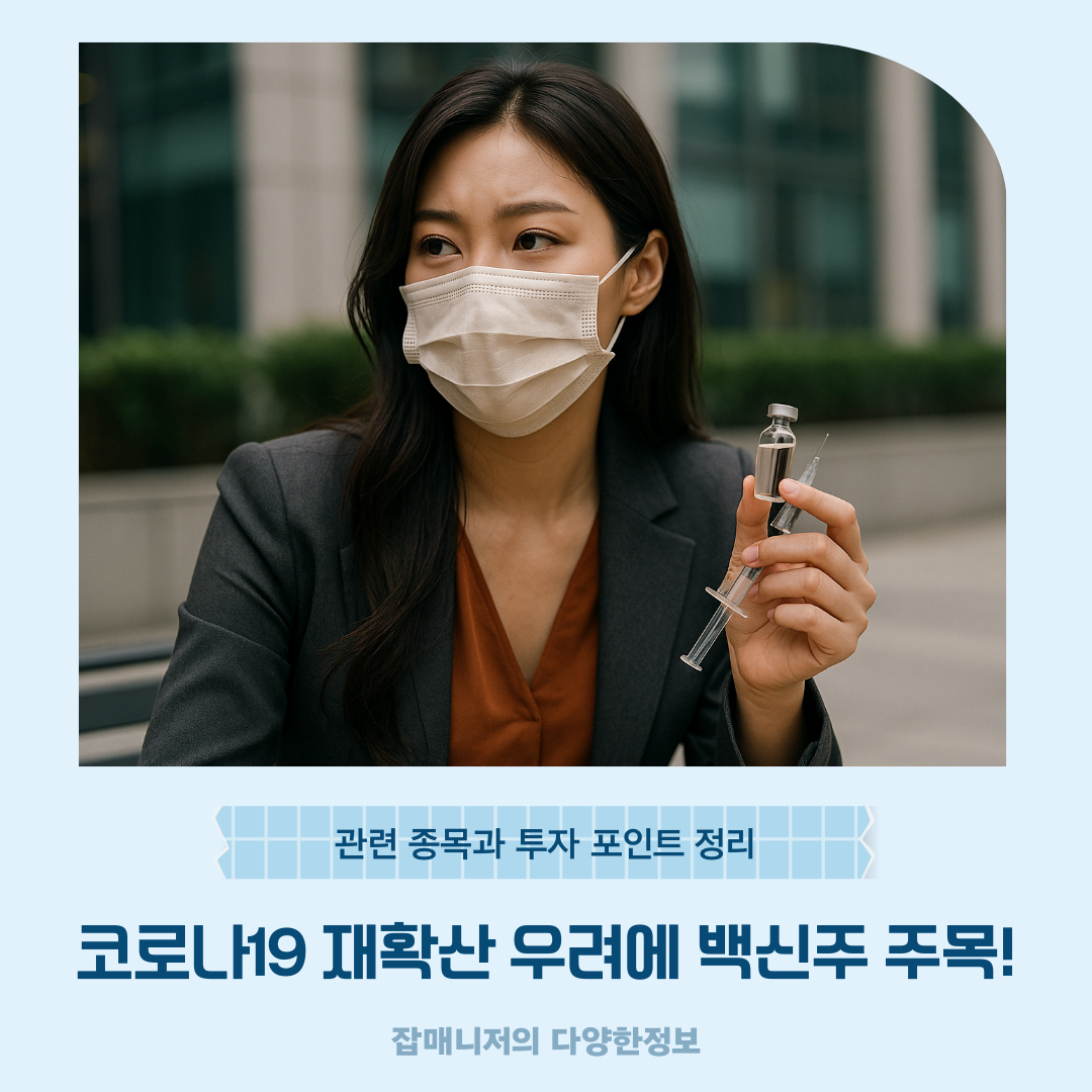 코로나19 재확산 우려에 백신주 주목! 관련 종목과 투자 포인트 정리