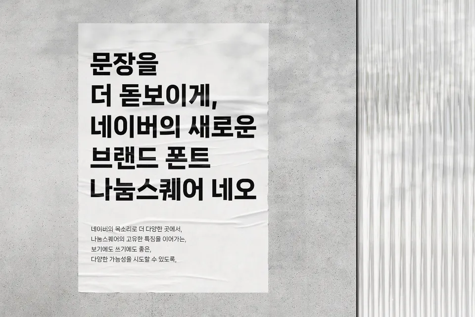 나눔스퀘어 폰트 &#44; 나눔스퀘어 네오 &#44; 네이버 폰트&#44; 무료폰트&#44; 상업용폰트&#44; 나눔스퀘어&#44; 산돌폰트&#44; 타이포그래피&#44;nanumsquare neo