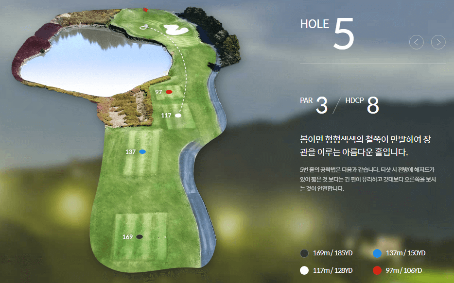 롯데스카이힐제주 컨트리클럽 힐코스 5