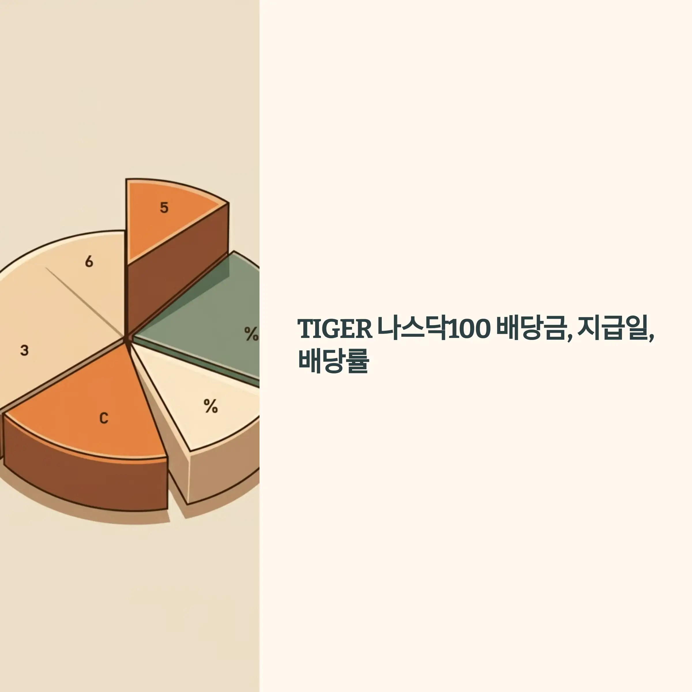 TIGER 나스닥100 배당금, 지급일, 배당률 