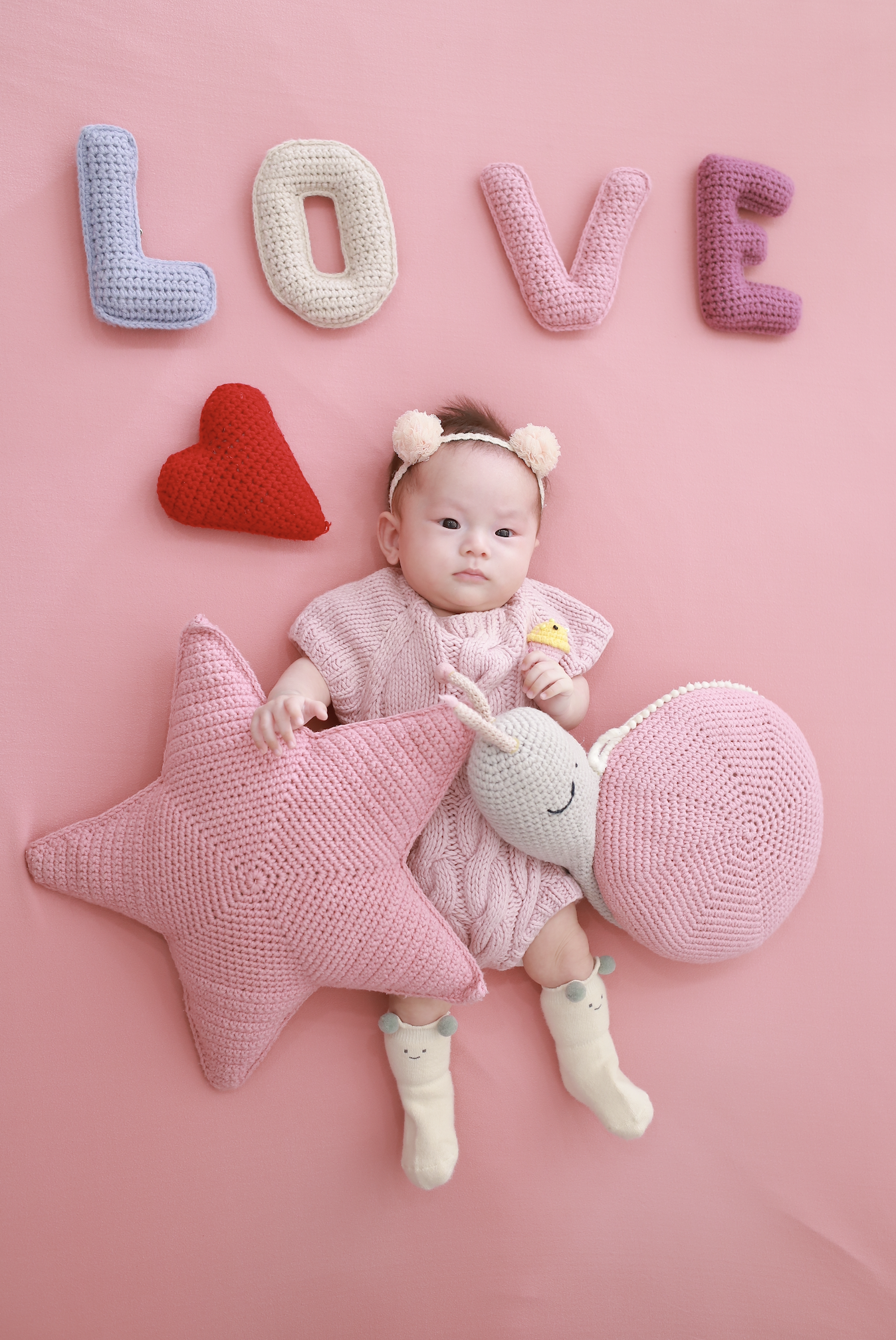 여자아이-50일사진-컨셉