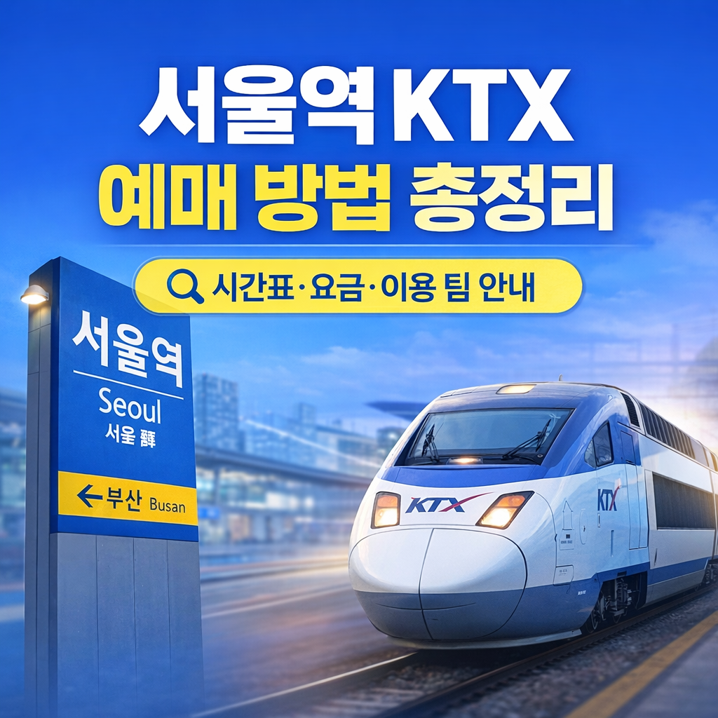 서울역 ktx예매방법 관련 사진