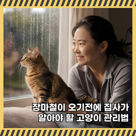 장마철 고양이 관리방법