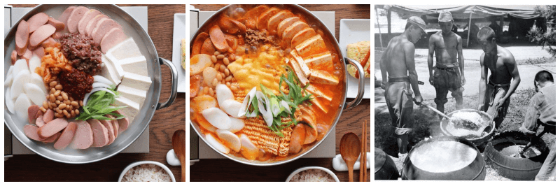부대찌개, 옛날 군부대 사진