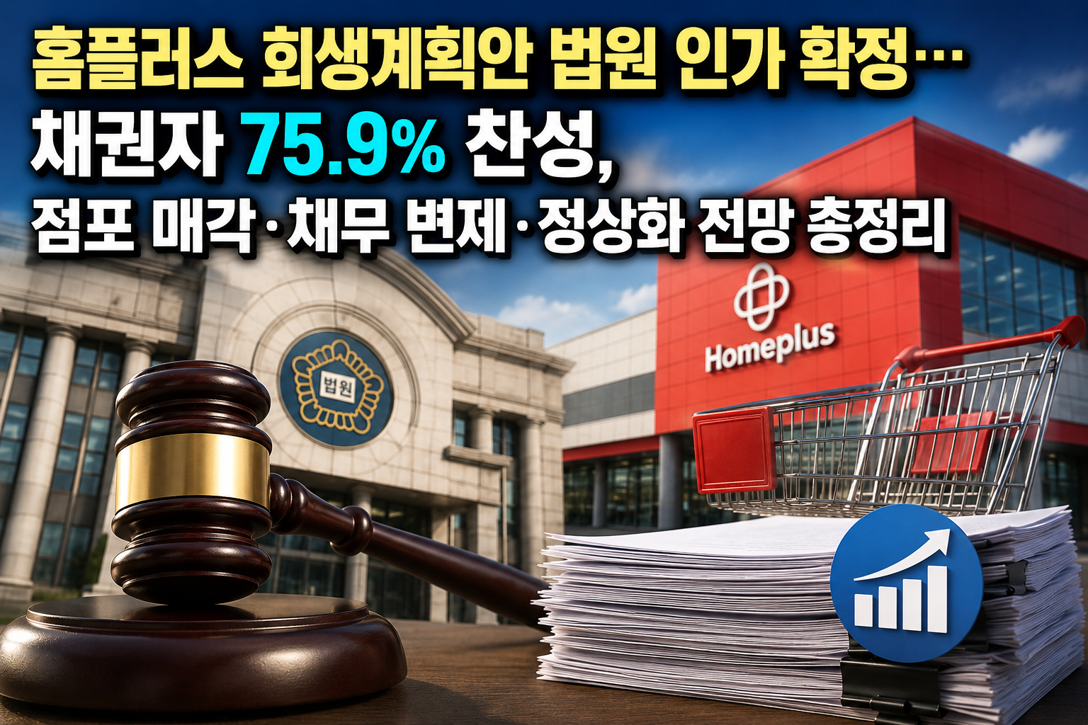 홈플러스 회생계획안 법원 인가 확정&hellip; 채권자 75.9% 찬성, 점포 매각&middot;채무 변제&middot;정상화 전망 총정리 관련 사진