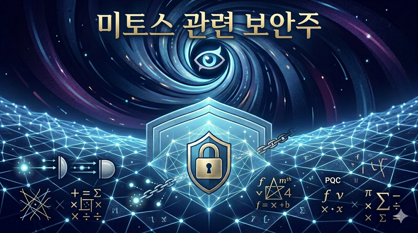 "미토스 쇼크 국내 양자암호 보안 관련주 엑스게이트 아이씨티케이 케이씨에스 정리"