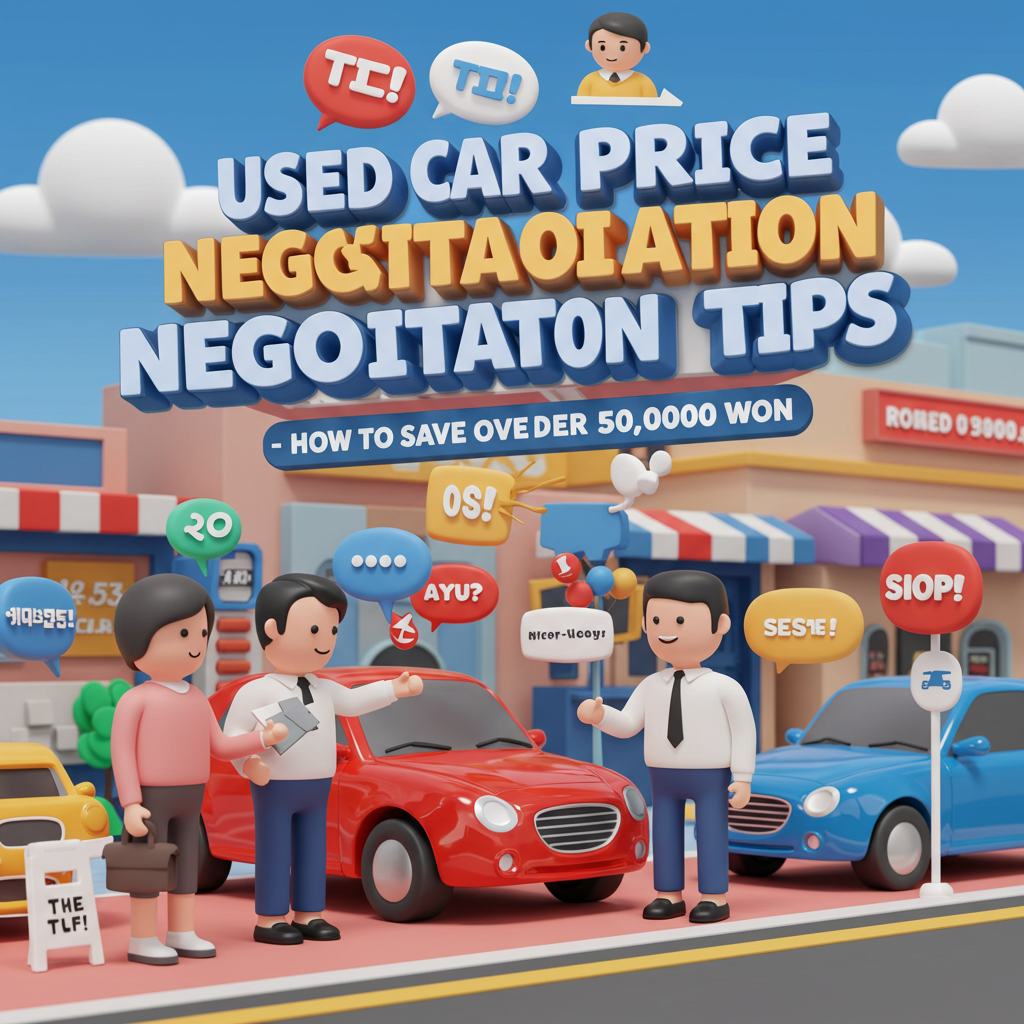 중고차 가격 흥정 꿀팁 &ndash; 50만 원 이상 절약하는 법