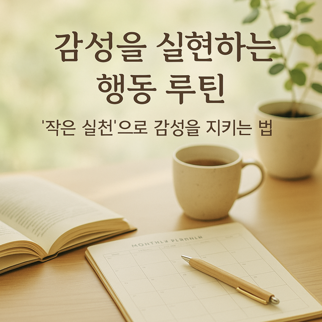 감성을 실현하는 행동 루틴 &ndash; &lsquo;작은 실천&rsquo;으로 감성을 지키는 법
-제작이미지