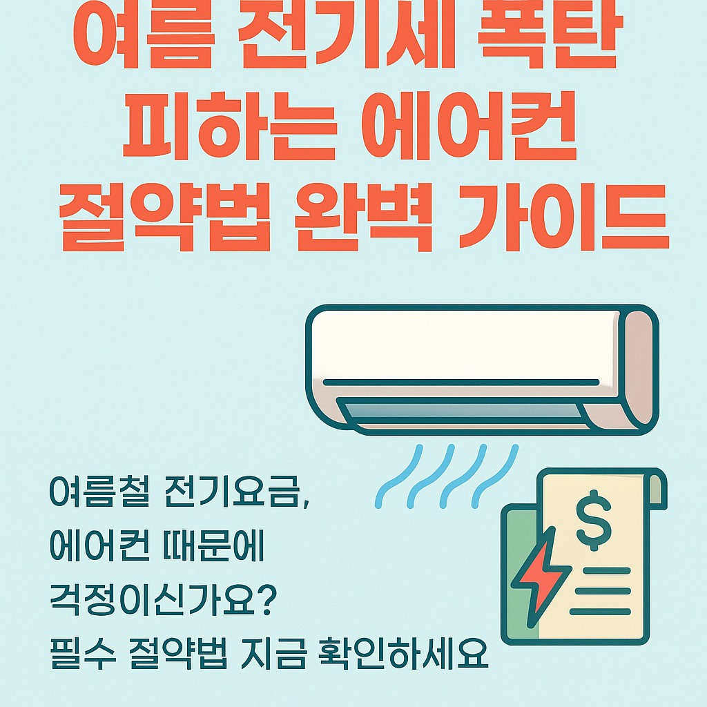 여름 전기세 폭탄 피하는 에어컨 절약법