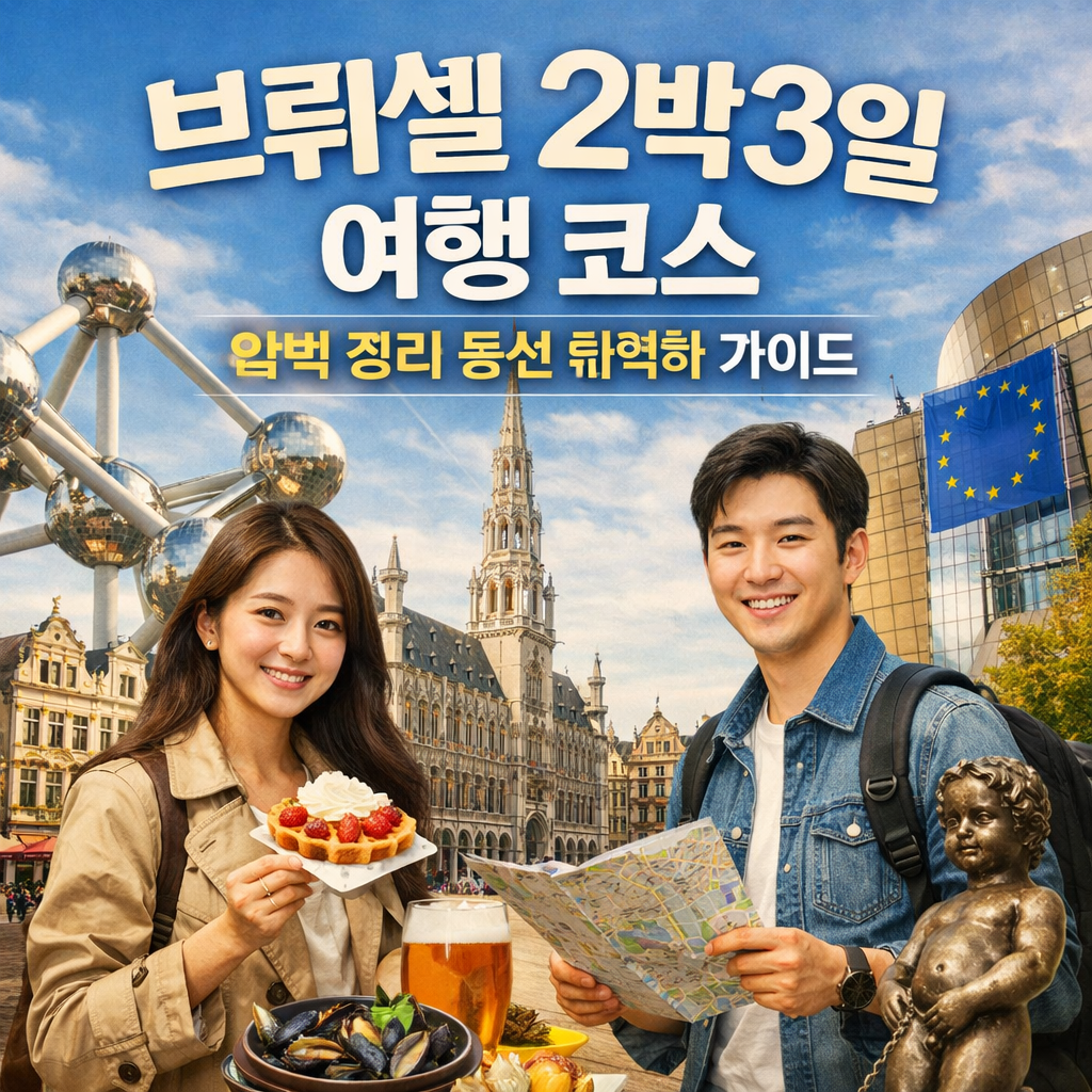 브뤼셀 2박3일 여행 코스 완벽 정리 동선 최적화 가이드