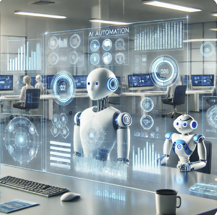 AI 자동화를 형상화한 사진