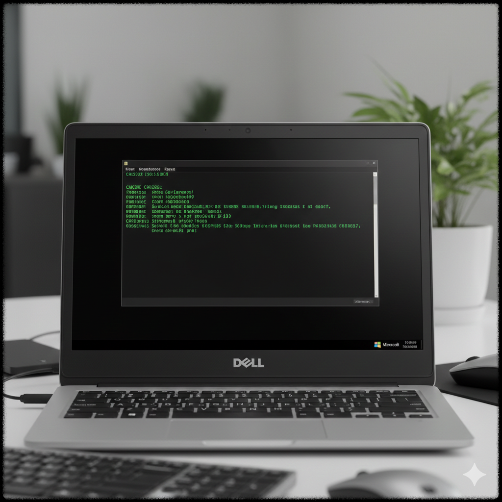윈도우 명령 프롬프트에서 CHKDSK를 실행하는 모습