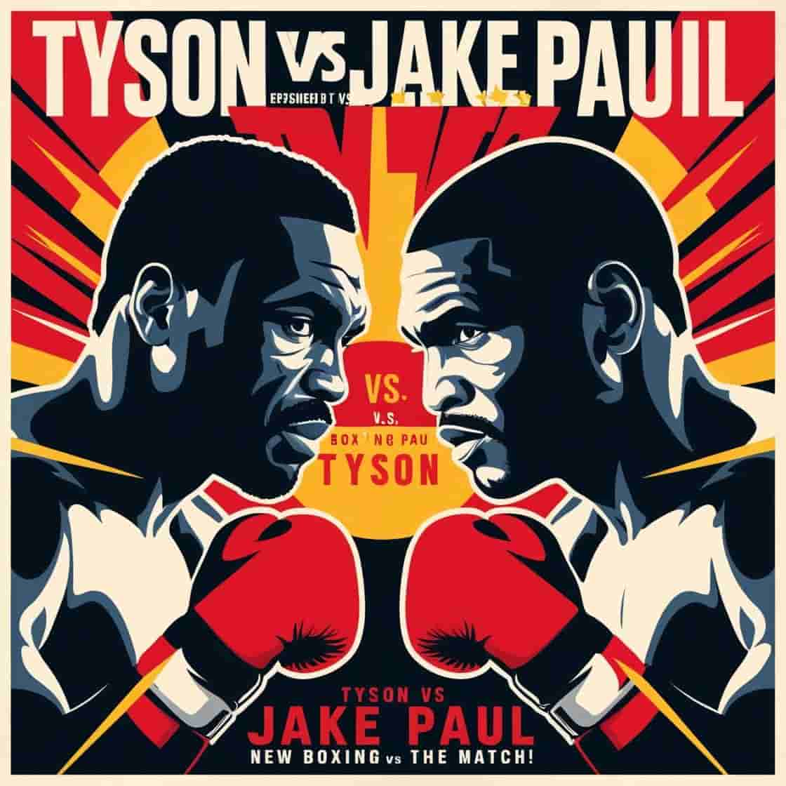 AI가 만든 타이슨 제이크폴 대결 포스터