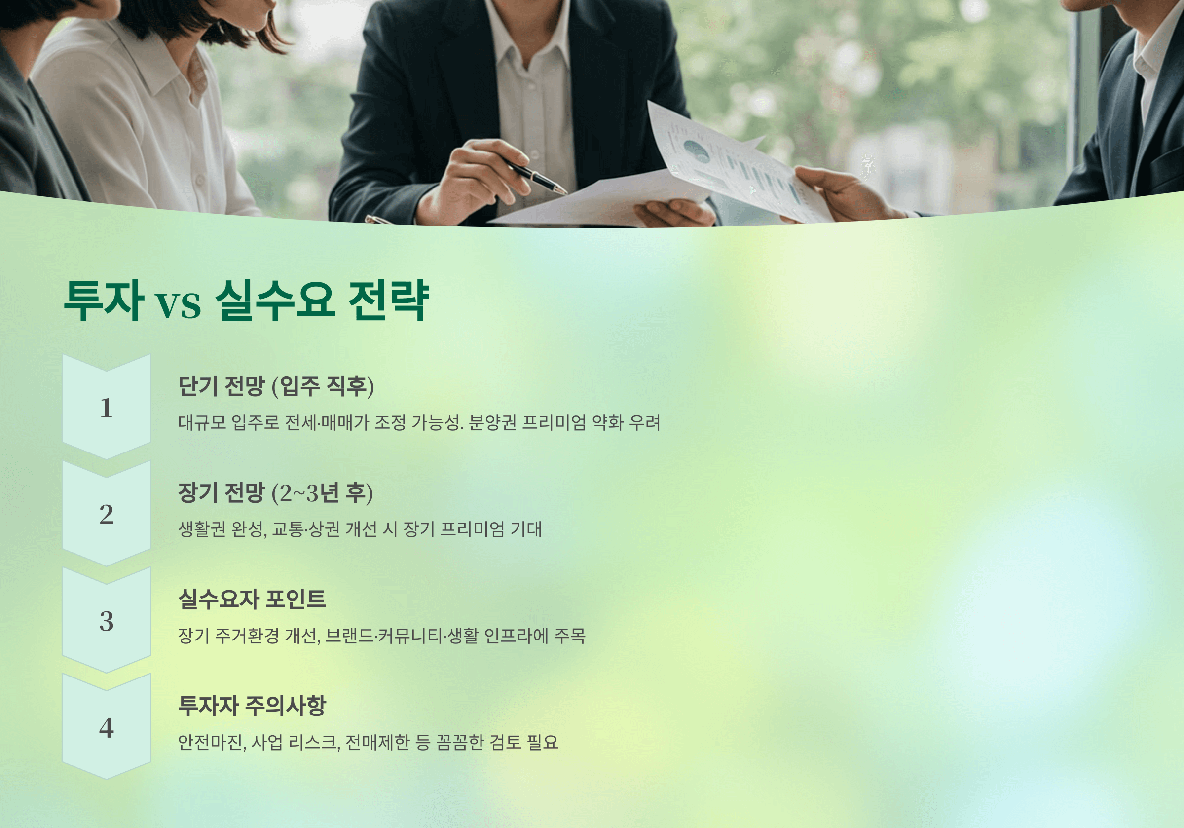 투자 , 실수요 전략