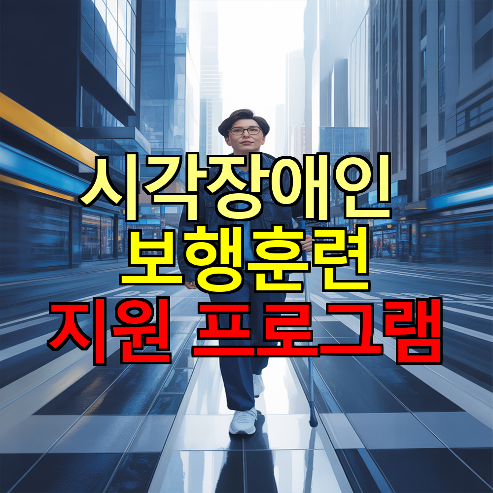 시각장애인 보행훈련 지원 프로그램 총정리