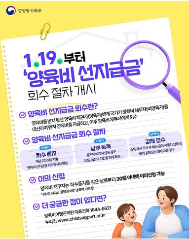 양육비 선지급금 