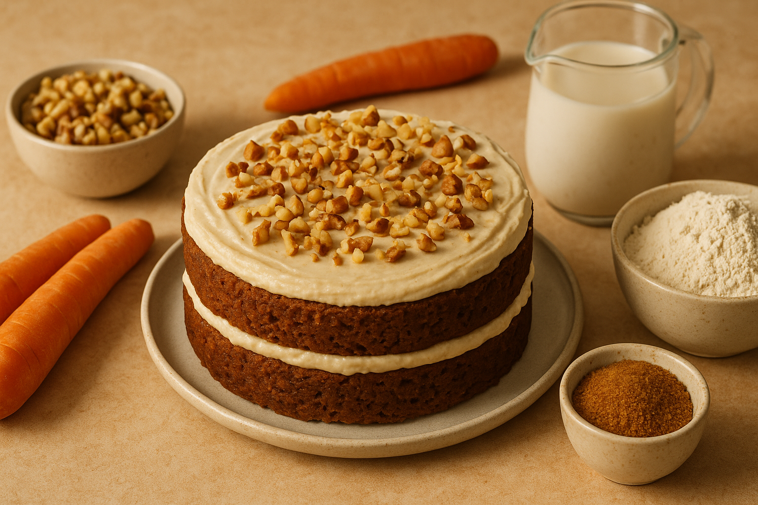 비건 캐롯 케이크