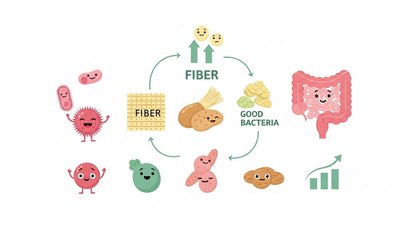 유익균과 식이섬유의 상관관계 (유익균)
