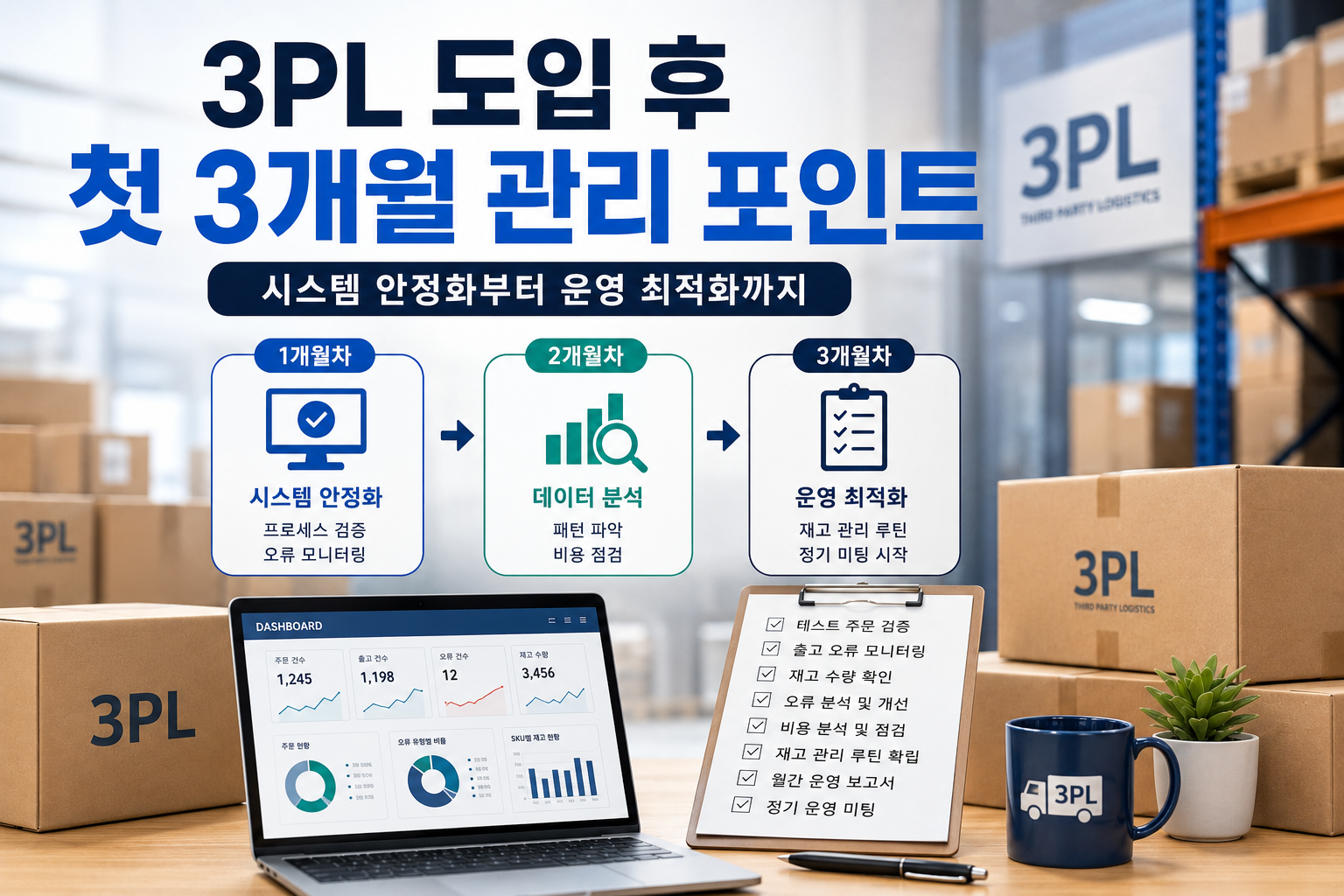 3PL 도입 후 운영을 안정화하는 첫 3개월 관리 방법