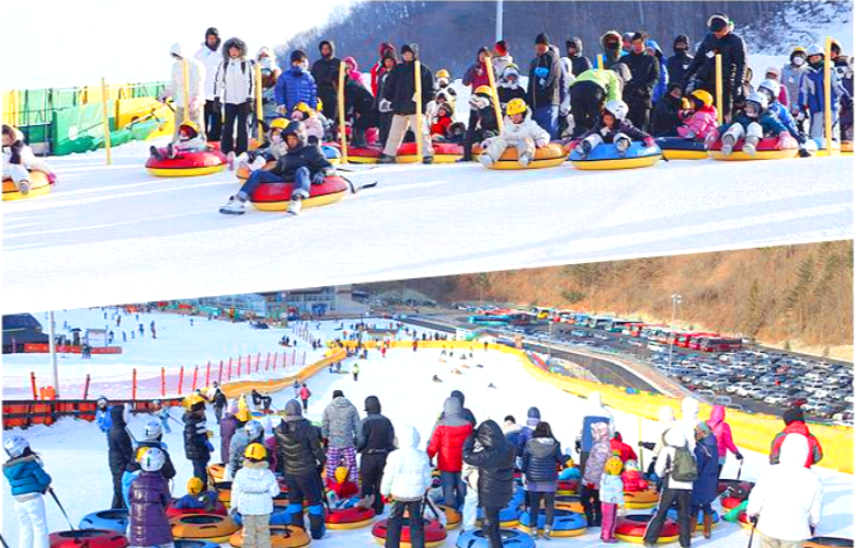 태백 오투리조트 눈썰매장