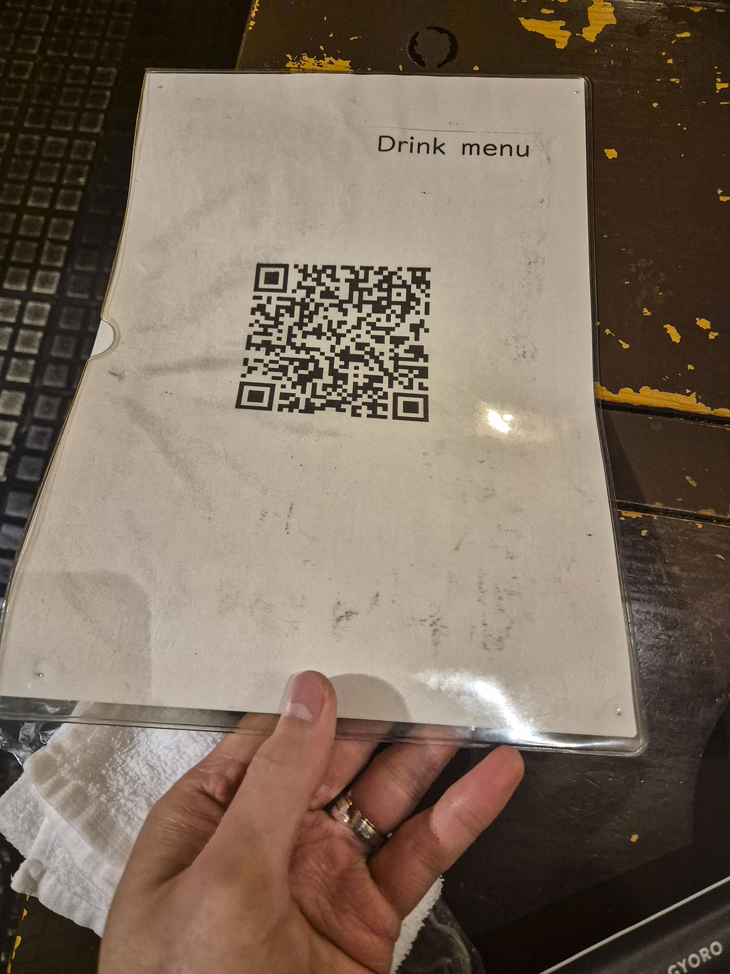 교로교로 메뉴판 QR