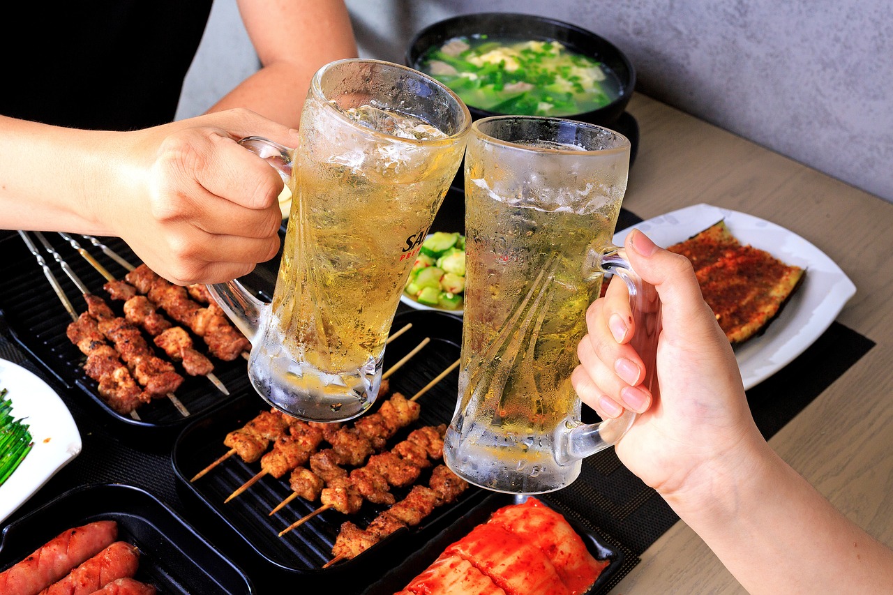 치킨과 맥주 그리고 삼겹살