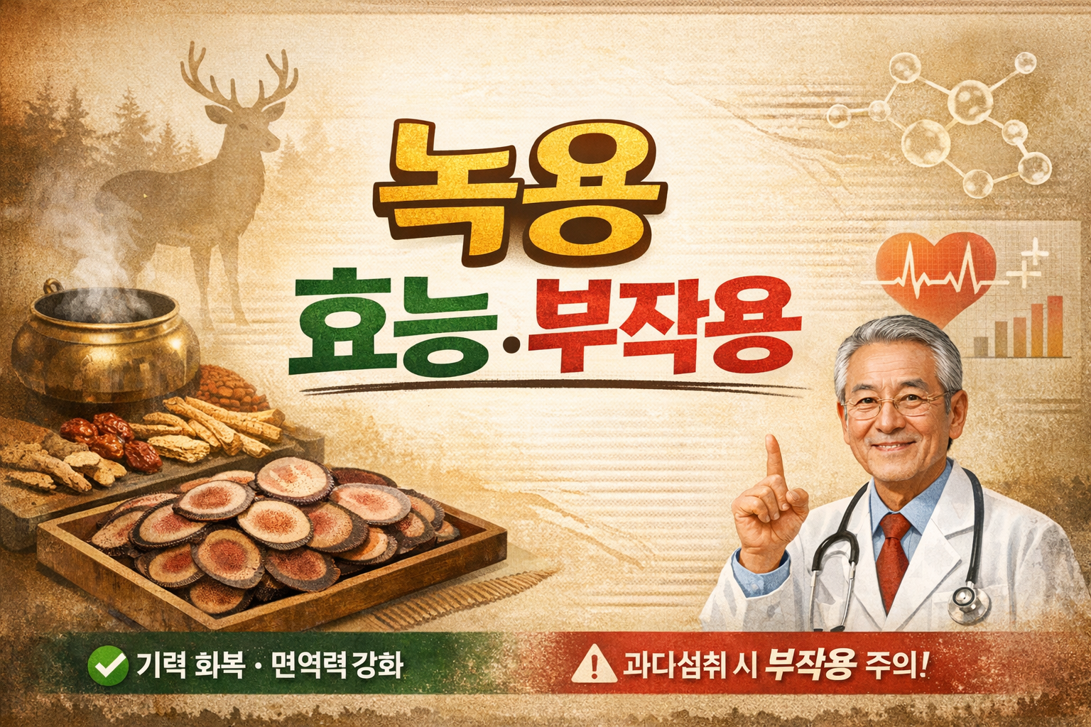 녹용 효능 부작용