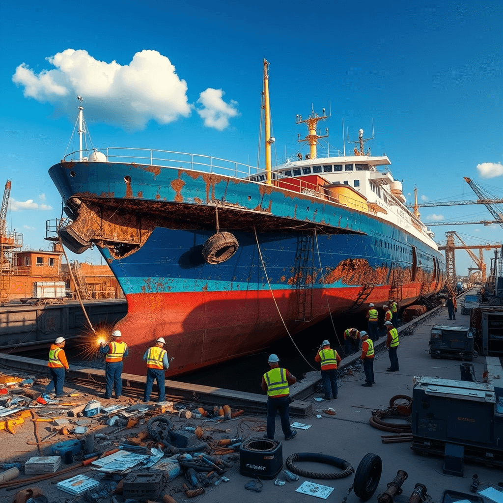 큰 배가 나오는 꿈 해몽