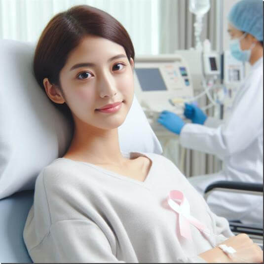 입원한 암 환자