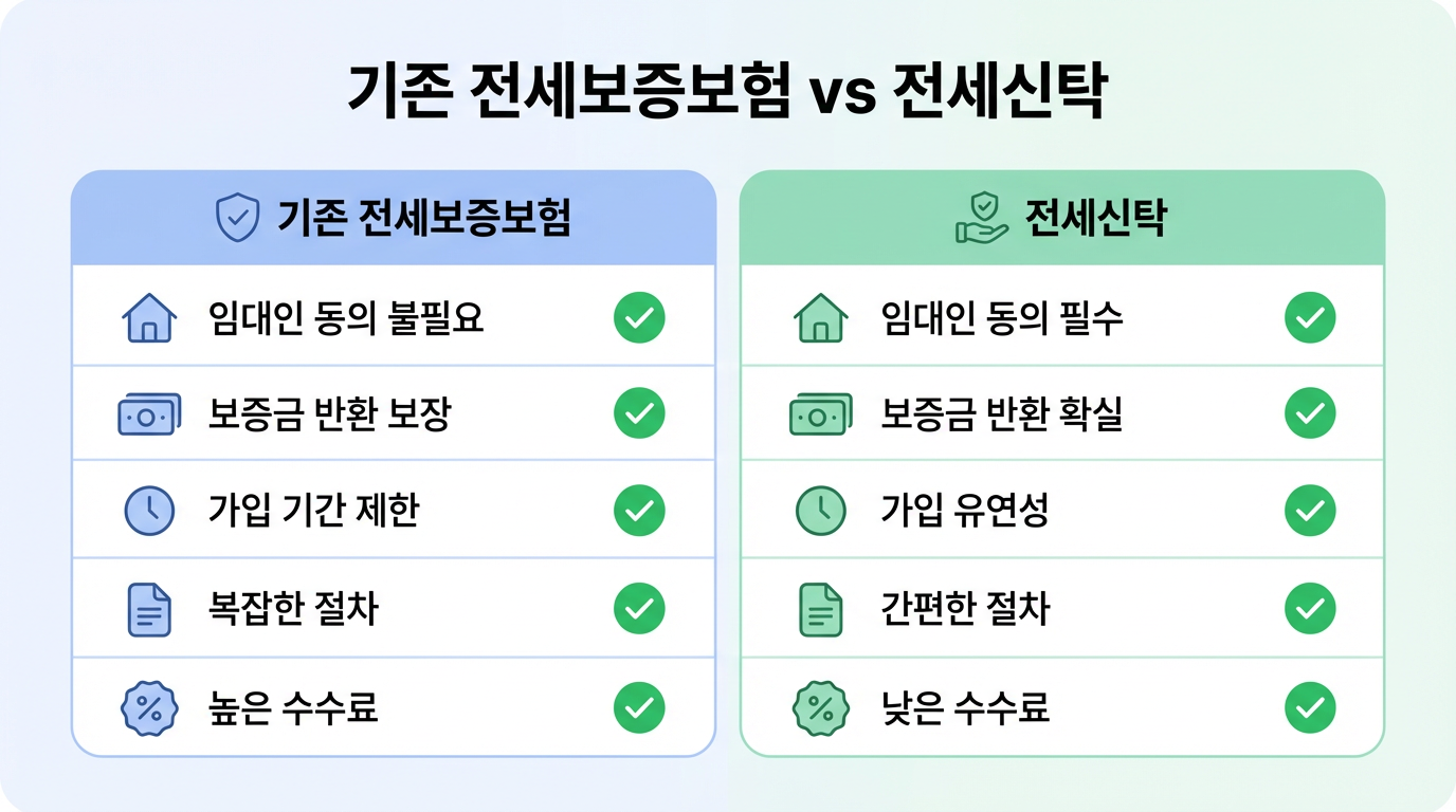 기존 전세보증보험 vs 전세신탁 ❘ 뭐가 더 좋을까?