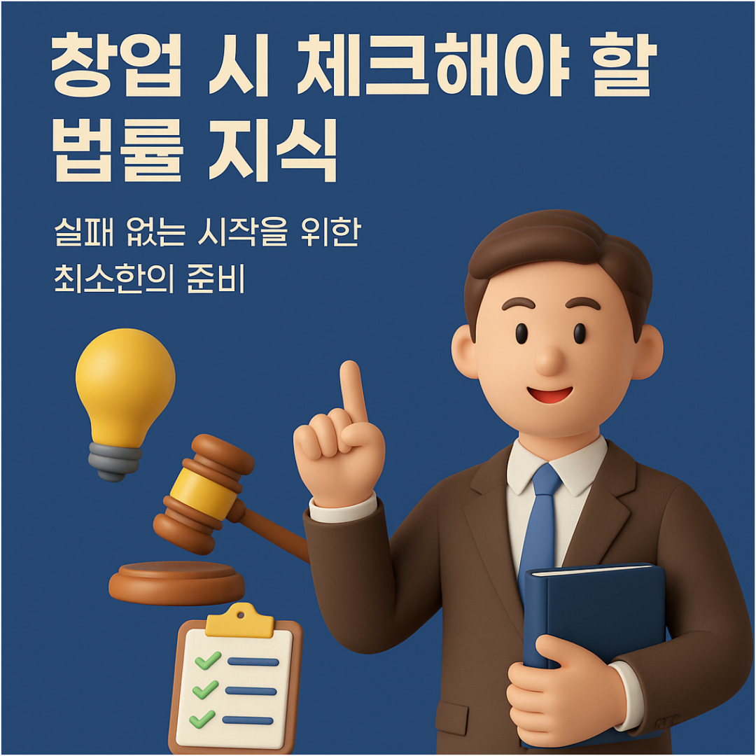 창업 시 체크해야 할 법률 지식 – 실패 없는 시작을 위한 최소한의 준비