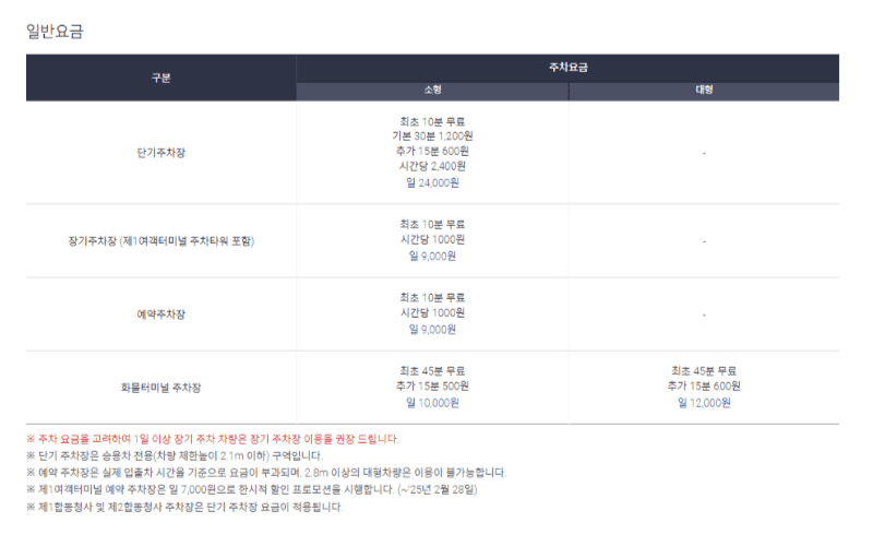주차 요금