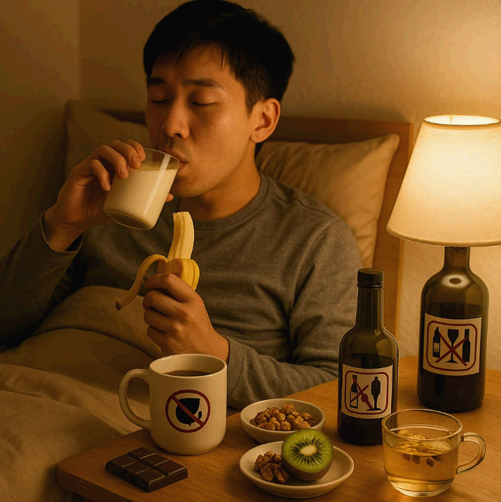 숙면에 좋은 음식과 피해야 할 음식: 잠 못 드는 밤, 식단부터 바꿔보자
