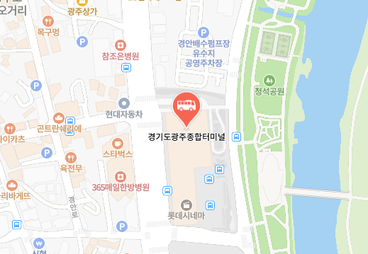 경기도광주종합터미널 위치-지도
